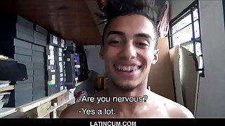 Straight Amateur Latino Twink With Braces Paid To Fuck And Swell up Gay Outsider POV
