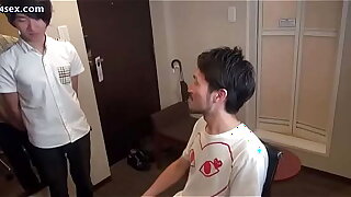 Asian gay gets asshole dildoed and fucked